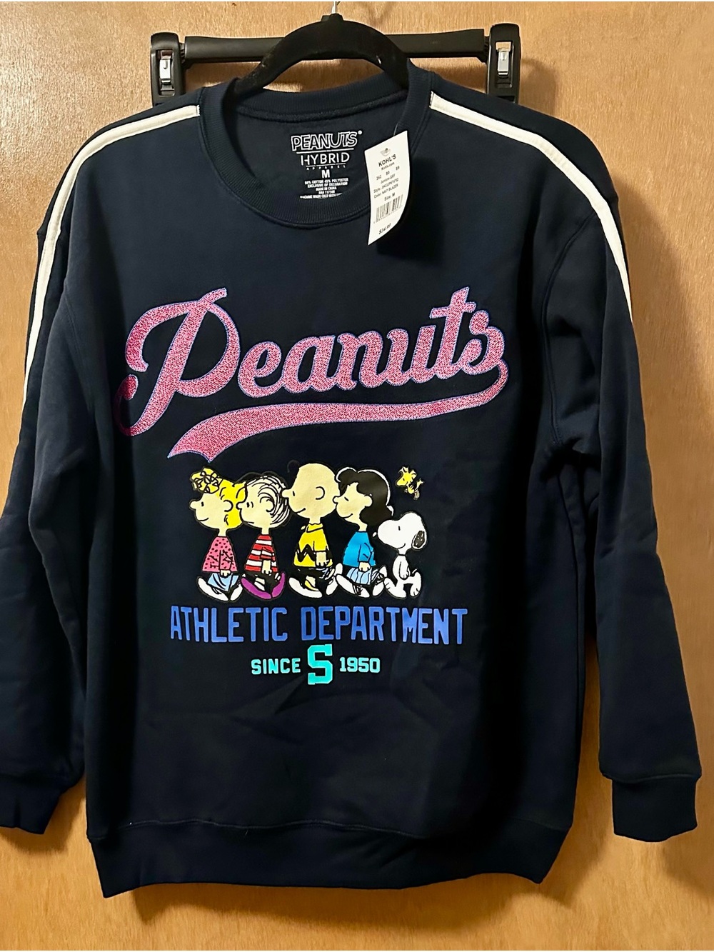 Peanuts Navy Athletic Department Sweatshirt